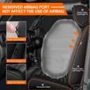 AOMSAZTO Car Seat Covers Custom Fit for Jeep Gladiator 2020-2024 2025 2026 Leather Truck Car Seat Covers Full Set (Black)