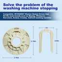W10528947 & W10396887 Washer Basket Driven Hub Kit - Durable Replacement Part Compatible with Whirlpool Kenmore Maytag Washers - Replaces AP5665171 W10528947VP PS6012095, Easy to Install