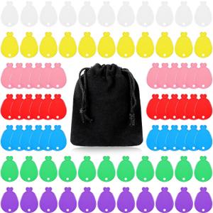 Lenwen 80 Pcs Balloon Weights Plastic Colorful Weights for Balloons for Birthday Party Decoration Wedding Holiday Celebration(Balloon Shaped,Rainbow) (Red, Pink, Purple, Blue, Green, Yellow, Orange)