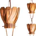 Monarch Rain Chains Pure Copper Akira Rain Chain, 8.5 ft Decorative Rain Catcher Chain for Gutters, Large Rain Chains for Outside, Rain Gutter Replacement Downspout