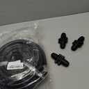 MIXC 50 FT 1/2 Inch Drip Irrigation Tubing Kit:Premium Garden and Landscape Watering System with 4 Quick Connector 4-Way Connector