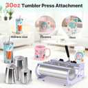 Slendor 8 in 1 Heat Press Machine 15x15 inch 360-Degree Swing Away Digital T Shirt Pressing Machine Multifunction Heat Transfer Sublimation Combo for T Shirts Mugs Hat Plate Cap, Lavender