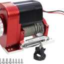 1/10 Simulated 8274 Vertical Winch Aluminum 6-12.4V 50lbs Load Capacity for RC Crawler AXIAL SCX10 TRX4 RC4WD Upgrade Part (Red)