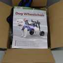 Dog Wheelchair for Back Legs - Lightweight Adjustable Rear Wheels Mobility Cart for Disabled & Senior Dogs, Hind Legs Support (Medium)