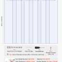 VEVOR Clear PVC Strip Curtain, 84 in Height x 38 in Width x 0.08 in Thickness, 6 PCS Walk in Freezer Cooler Curtain Strips, Thermal Insulating Plastic Door Strips for Warehouse, Freezer, Garage Doors