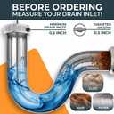 MEISTERFAKTUR drain snake 2.0 [50 FT] - with drill attachment - Ideal plumbing snake for sink and drain unblocking - Solid drain auger for real DYIs! (50 FT - 1/4 inch)