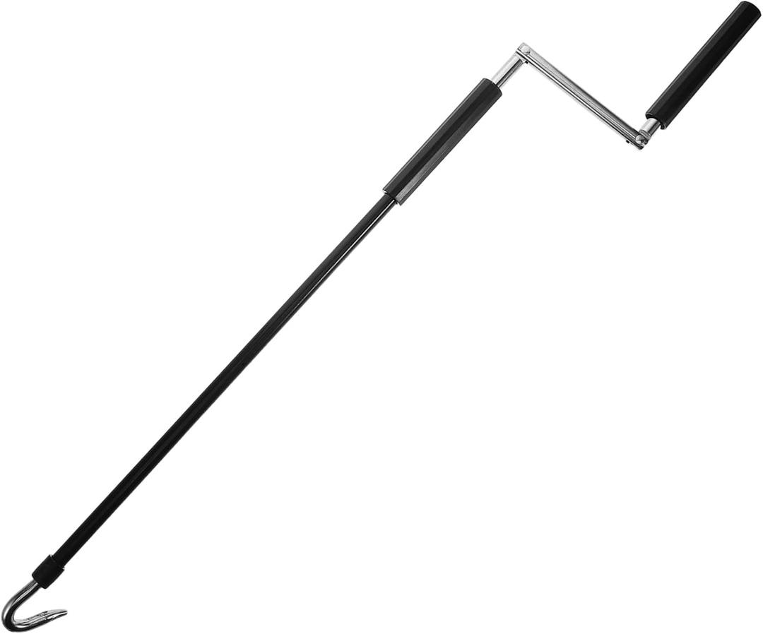 Abaodam 24.4 Inch Manual Awning Crank Handle Outdoor Shade Canopy Opener Replacement Wand for Rv Patio Roller Shades and Outdoor Shade Canopies, 62.00X11.50X1.70CM