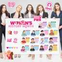 EPARTSWIDE Womens History Month Decorations, Motivational Bulletin Board Decoration Famous Women in History Inspirational Positive Quotes Posters for Classroom