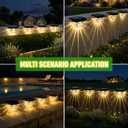 Melunar 16 Pack Solar Deck Lights Outdoor, Solar Step Lights Waterproof for Outside, Yard, Patio, Garden, Pool, Railing, Stairs, Fence (Warm White)