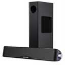 Nylavee Computer Speakers with Subwoofer, 2.1 PC Speakers System with Bluetooth 5.4 & 3.5mm Aux-in, 60W Peak Power, AC Adapter Powered Computer Sound Bar for Desktop PC, Laptop, Monitor, Gaming