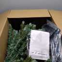 6/7/8 Feet Christmas Tree with Warm White LED Lights and Pine Cones