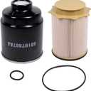 Fuel Filter Water Separator Set replacement for 2013-2018 Dodge Ram 6.7L Cummins 2500 3500 4500 5500 Turbo Diesel Engines Replaces 68197867AA 68157291AA