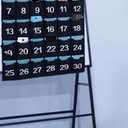 NIMES Numbered Organizer Classroom Pocket Chart for Cell Phones Calculators Holders Blue (30 Pockets)