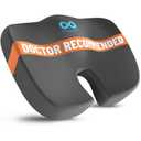 Everlasting Comfort Doctor Recommended Memory Foam Seat Cushion for Office Chairs & Car - Ergonomic Office Desk Accessories - Cushions for Tailbone Pain Relief, Sciatica (Gray, Large)