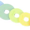 Geesta Rolling Pin Guide Rings Multicolored Spacer Bands 10 Peice Set for Geesta Adjustable Wood Rolling Pin Baking Accessories