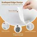 zvp Double Sided Nano Tape, Removable Heavy Duty Mounting Foam Tape, Adhesive Tape for Wall, Carpet, Poster and Picture Hanging Strips (White, 1.15 * 394 in)