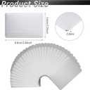 30 Pieces 304 Stainless Steel Metal Business Cards Blank Steel Laser Engraving Stainless Cards for House Office Customer DIY Gift Plate, 86 x 54 mm(0.8mm Thickness)