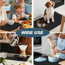 5 x Dish Drying Mats for Kitchen Counter, Waterproof Coffee Mat for Countertop, Under Sink Mats, Coffee Bar Mat Accessories (12" x 19")