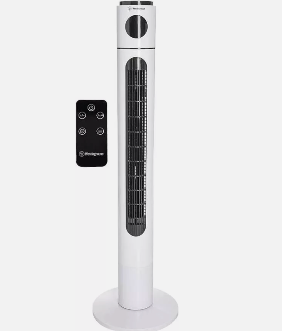 Westinghouse 42'' Tower Fan with Remote and Digital Control Panel - 80° Osc