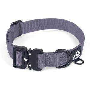 Dog Collar for Large Dogs - Adjustable, Chew Proof Nylon Collar with Metal Quick Release Buckle and D-Ring for Dog Tags (Montana Moonrise, L(1''Width, Fit 14''-20''))