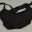 Hanes Women's Originals Supersoft String Bralette, Pullover Bra, Scoop Neckline, X-Large, Black
