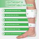 Orthomen AFO Drop Foot Brace, Half-Sole Foot Drop Brace with Stroke, MS, Hemiplegia, Drop Foot Support Shoes for Assist Walking Easier & Better, Lightweight for Men and Women (Small,Left)