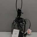 Silkcraft Design Shadow Table Lamp, Black, 20"H x 10" Dia