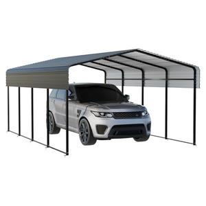 NUGRIART Metal Carport 13 x 20 FT with Heavy Duty Frame & Galvanized Steel Roof, Metal Car Garage, Sturdy Canopy Shelter for Car, Truck, Pickup, SUV, Tractor, and Boat