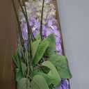 IPOPU 4PCS Purple Wisteria Artificial Flower 23.6inch Silk Wisteria Hanging Flowers Lifelike Flower for Outdoors Courtyard Home Wedding Wall Party Decor(Purple)