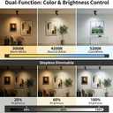 Magnetic Rechargeable Picture Light 2 Pack, Wireless Art Spotlight with Remote & Touch Control, 3 Color Temps Dimmable Wall Light, 2000mAh Battery Accent Lighting for Painting, Gallery, Display