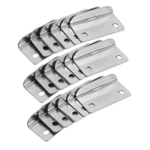 20PCS Drawer Strike Plate,Right Angle L Shaped Metal Lock Plate for Cabinet, Door Latch Guard Reinforcement Plate,Silver Security Striker Plate for Home Office Cupboard Furniture,1.53x0.79