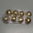 Hanna Roberts Modern Cursive Table Number Card Stock Signs with Round Stand for Wedding Reception, Restaurant, Event Party, 4" x 6" (Set of 10, 1-10, Gold)