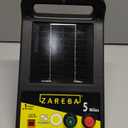 Zareba ESP5M-Z Solar Powered Electric Fence Charger - 5 Mile Lightning Electric Fence Energizer, Low Impedance, Contain Animals and Keep Out Predators, Black