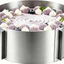 DATANYA Cake Rings Mousse Mold Adjustable 6 to12 Inch Stainless Steel Round Cake Molds for Baking Pastry, Cake Baking Supplies