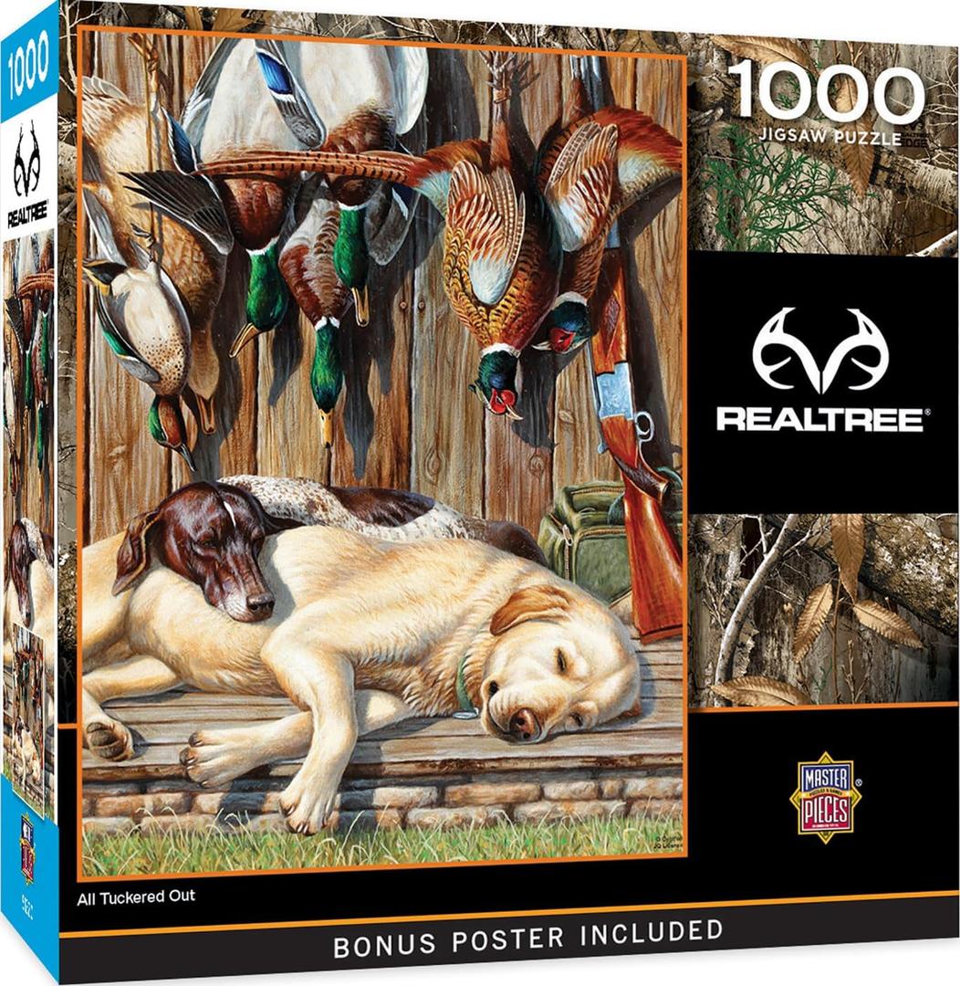 MasterPieces 1000 Piece Jigsaw Puzzle For Adults, Family, Or Youth - All Tuckered Out - 19.25"x26.75"