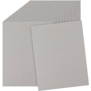 20 Pcs Book Board, Chipboard Sheets 8.5 x 11 in Binders Board Chipboard Designer Bookboard 80 Pt 2mm Heavy Duty Thick Cardboard Grey Boards Bookbinding Supplies for Book Binding Materials Cover