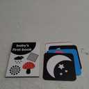 Black and White High Contrast Baby Books Flash Cards Tummy Time Mirror Toys Newborn Toys 0 6 Months Brain Development Infant Stimulating Sensory Toy 0-3 3-6 2 4 5 Months old Baby Boy Girl Shower Gifts