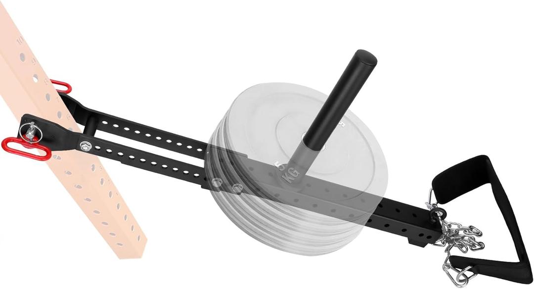 Belt Squat Attachment, 1100 lbs Weight Capacity, Fit All Racks-Universal Belt Squat System, Adjustable Length, No Assembly Required - Best Choice for Squat, Belt Included