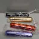 Portable Mini Perfume Atomizer Bottle, Atomizer Perfume Spray, Scent Pump Case, Refillable Travel (5ml, 5 Pack) (Purple, Gold, Green, Red, Black)