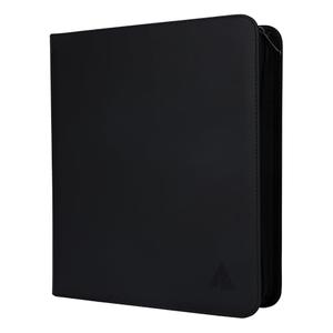 Rayvol Trading Card Binder, 9 Pocket Fit 1404 Cards - Metal D-Ring Card Holder with 78 Double-Sided Clear Pages, Top-Loading Collectors Album -Black