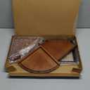 Dorhors 3-Tier Corner Bathroom Organizer Countertop for Storage,Vanity Tray,Wood Counter Organizer for Kitchen,Bathroom,Dresser (Walnut)