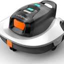 Vidapool Robotic Pool Vacuum Cleaner,Portable Swimming Pool Vacuum Self-Parking Technology with LED Indicator,Ideal for Above Ground/Flat Pools up to 860 Sq.Ft,Lasts 90 Mins-White