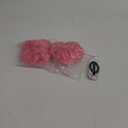 Messy Bun Scrunchie, Blue Curly Wavy Synthetic Hair Bun Extension Hair Pieces for Women Girls 2 PCS - Pink