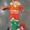 10FT Christmas Nutcracker with Little Gingerbread Man Inflatable Outdoor Decoration Blow up Yard with LED Lights Xmas Funny Giant Large Holiday Party Outside Decor