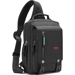 NICGID Sling Bags Chest Shoulder Backpacks, Size 15.6'' Laptop Backpack Crossbody Messenger Bag Travel Outdoor
