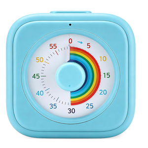 60-Minute Visual Timer for Kids, Silent Rainbow Countdown Timer for Time Management, Homeschool, Classroom, Home, Office