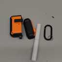 Olytop for Airpods Pro 3 Case with Magnetic Automatic Lock, Rugged Apple Airpods Pro 3rd Generation Cover 2025, Armor Shockproof iPod Pro3 Gen Protective Shell with Carabiner&Cleaner kit, Black/Orange