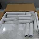 Nidouillet 9-Tier Metal Spine Bookshelf, Adjustable Vertical Tower for Books, Tall & Narrow Ladder Bookcase, Space-Saving Multipurpose Corner Storage Shelf, Display Stand (White, 9 Tier)