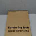 Jovrun Elevated Dog Bowls, Dog Feeder with Stainless Steel Dishes & Slow Feeder Bowl, 5 Heights Adjustable Raised Stand for Medium Large, Food Dishes with Non-Slip Feet