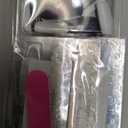 Medium Press on Nails Coffin Shape Acrylic Fake Nails Press Ons Black Gradient False Nails with Starry Sky Designs Purple Flower Stick on Nails Reusable Glue on Nails for Women Girls 24Pcs (A23)